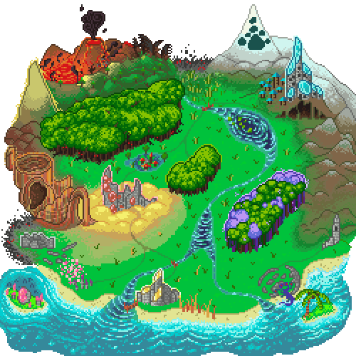 Forest of Mirrors Map|100x100